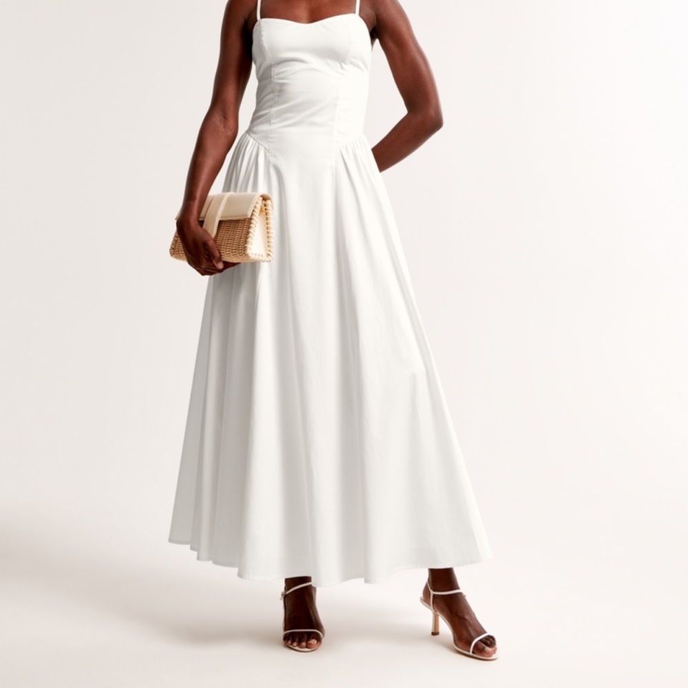 Abercrombie & Fitch White Maxi Dress